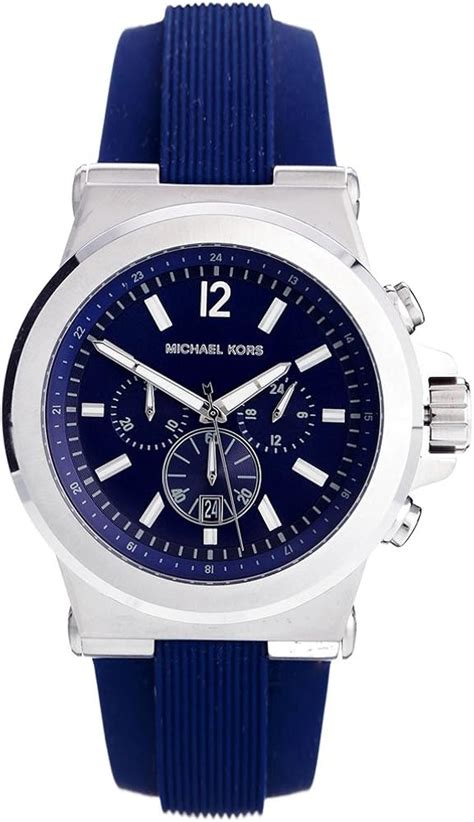 michael kors watch mk-8303|Michael Kors Dylan Blue Dial Blue Rubber Men's Watch MK8303.